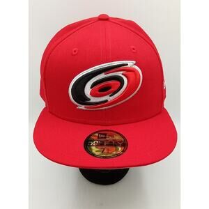 Carolina Hurricanes New Era 59Fifty Red Cap Size 7 3/4